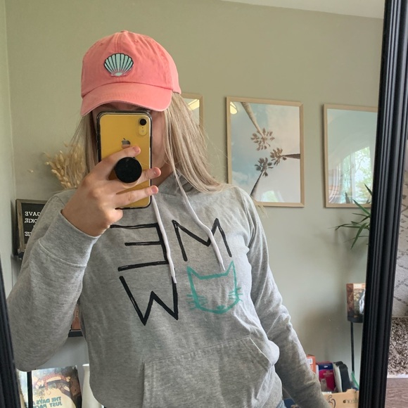 Mermaid Shell Beachy Pink Baseball Hat - Picture 3 of 3